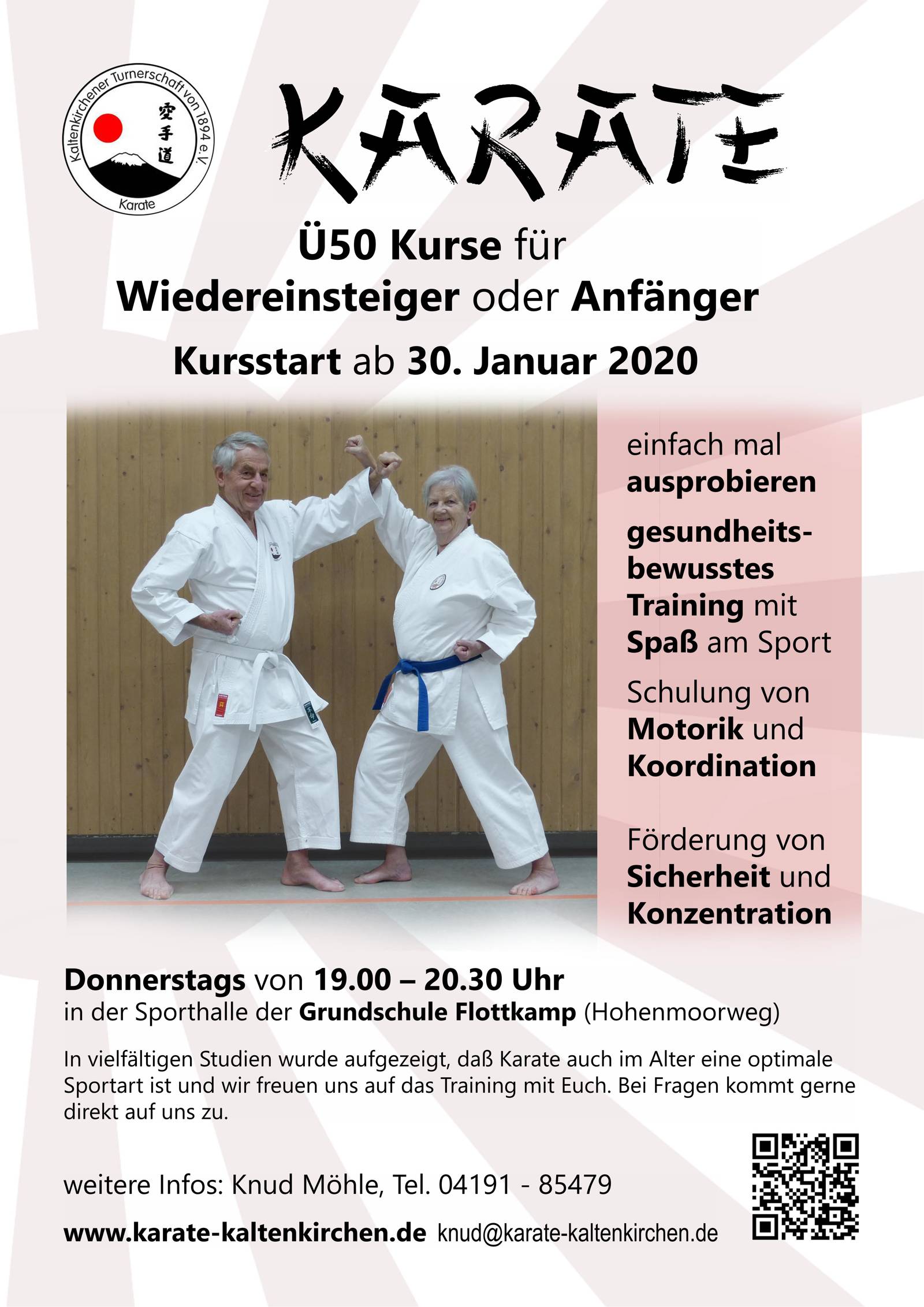 Plakat - Karate Anfängerkurs Ü50 / Senioren